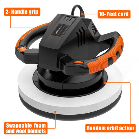 Thinkwork Buffer Polisher showing the comfortable double-handle grip