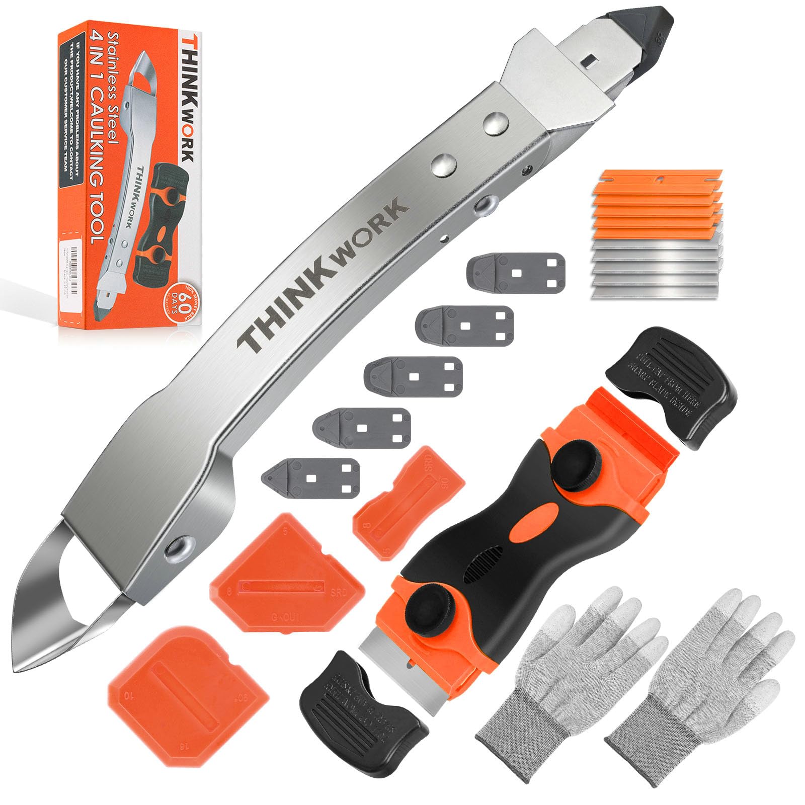 THINKWORK caulking tool kit for 4-in-1 grouting and cleanup