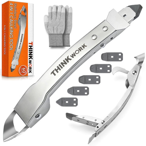 THINKWORK caulking tool kit 4in1 remover for versatile kitchen and bathroom use