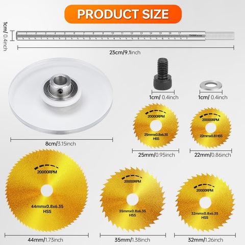 Thinkwork Inside Pipe Cutter blades set highlights versatility for PVC, ABS, and wood.