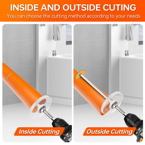 Thinkwork Inside Pipe Cutter features a stainless steel shank for durability and accurate measurements.