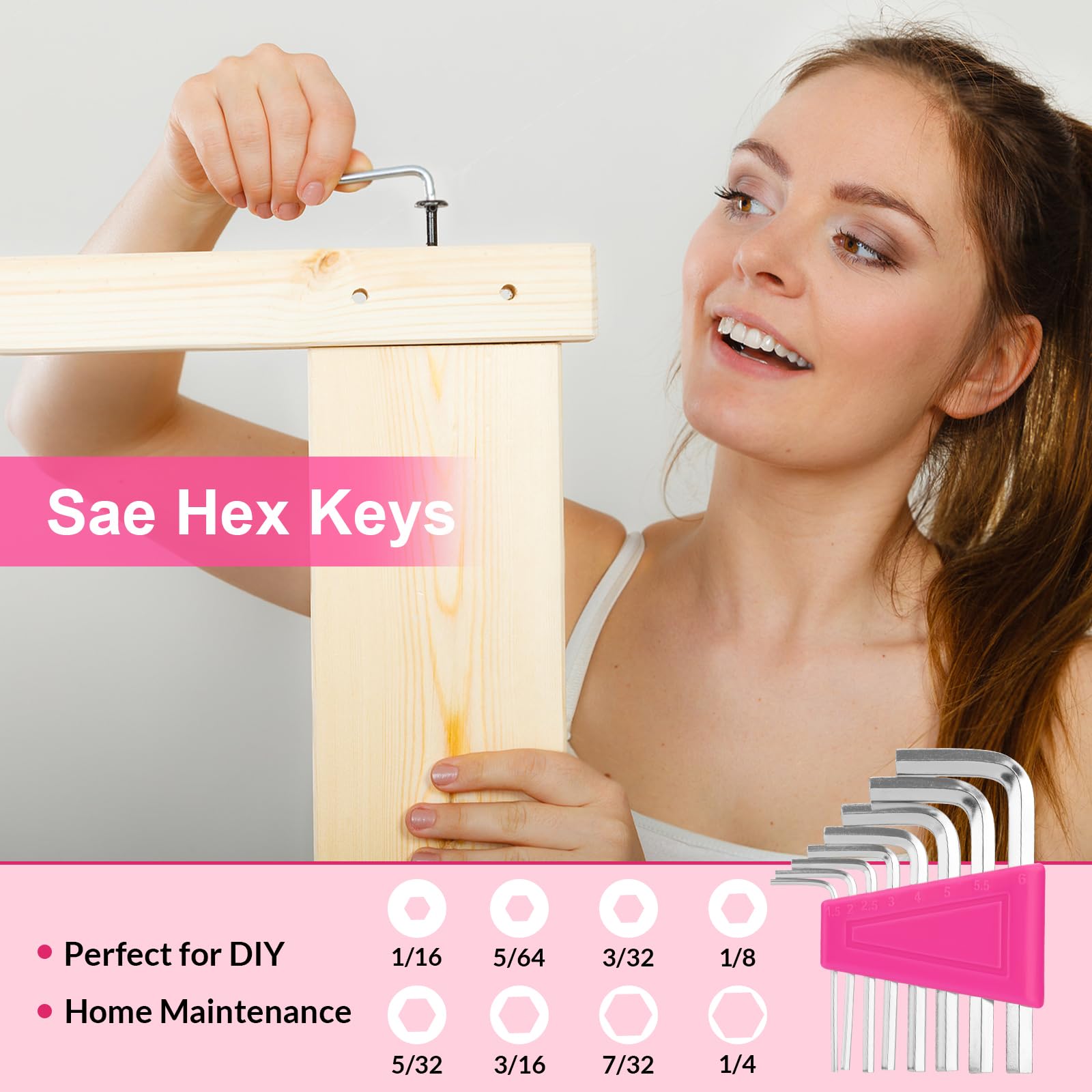 THINKWORK pink claw hammer, 9oz, for basic driving tasks.