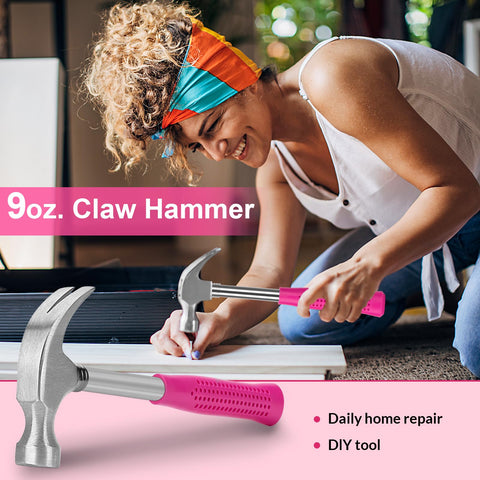 THINKWORK pink eight-piece hex keys for quick home repairs.