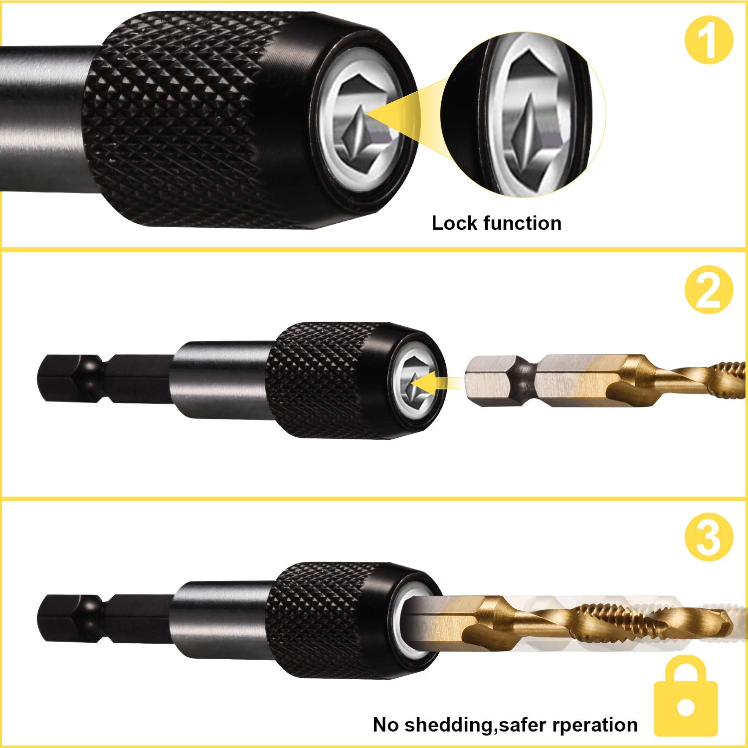 Thinkwork quick-change adapter closeup highlights fast tool changes.