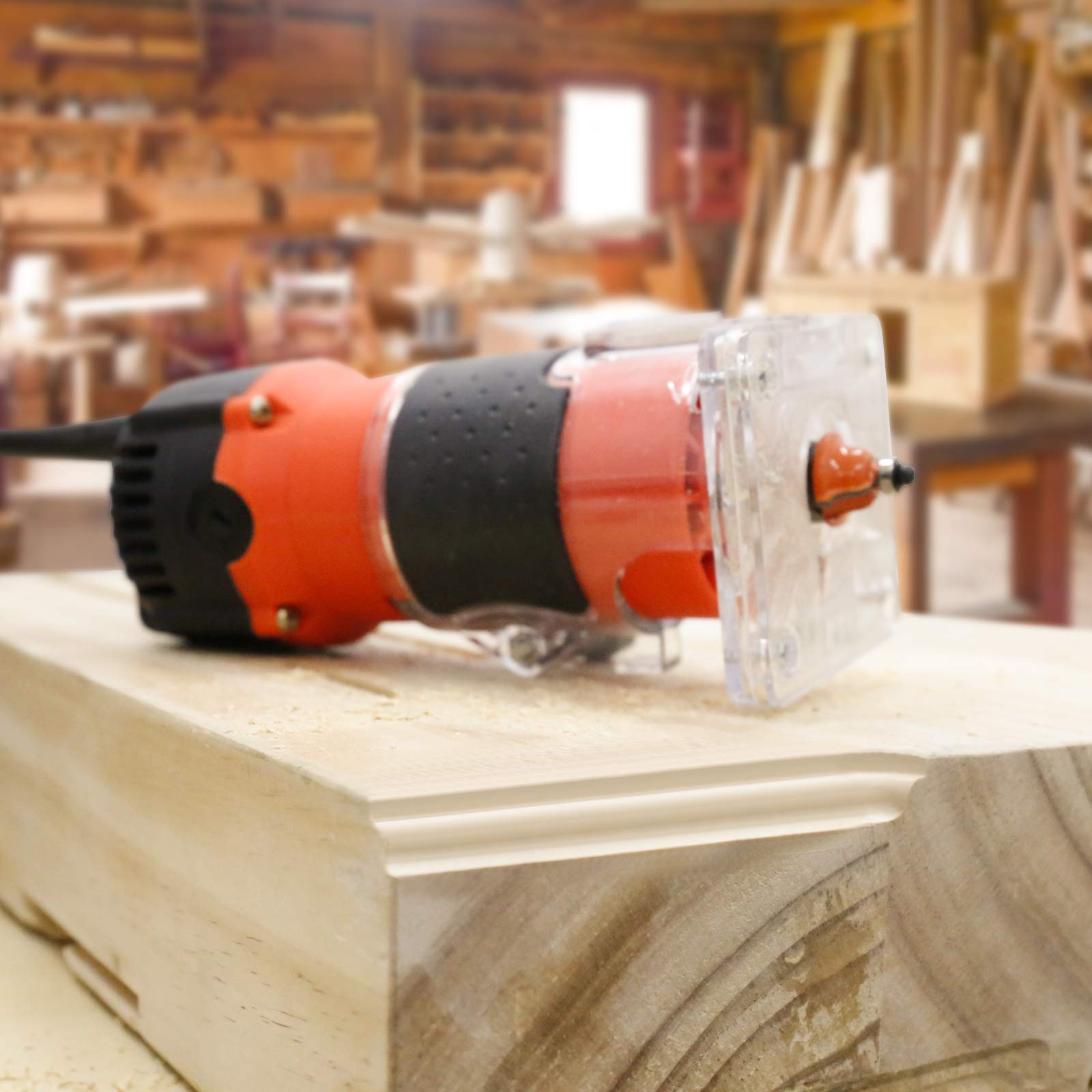 ThinkWork Router Tool ergonomic handle close-up for comfortable operation