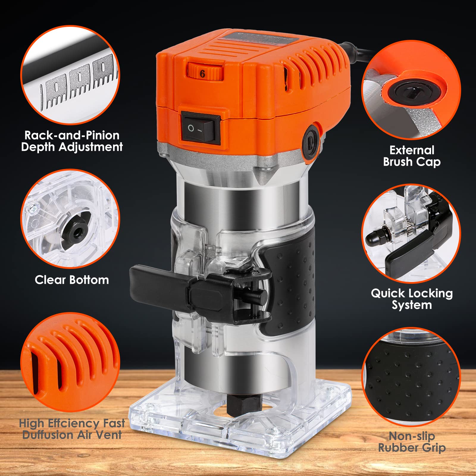 Thinkwork Router Tool ergonomic handle for comfortable extended use.