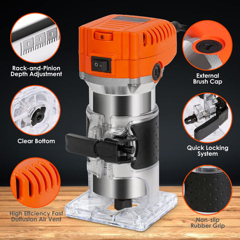 Thinkwork Router Tool ergonomic handle for comfortable extended use.