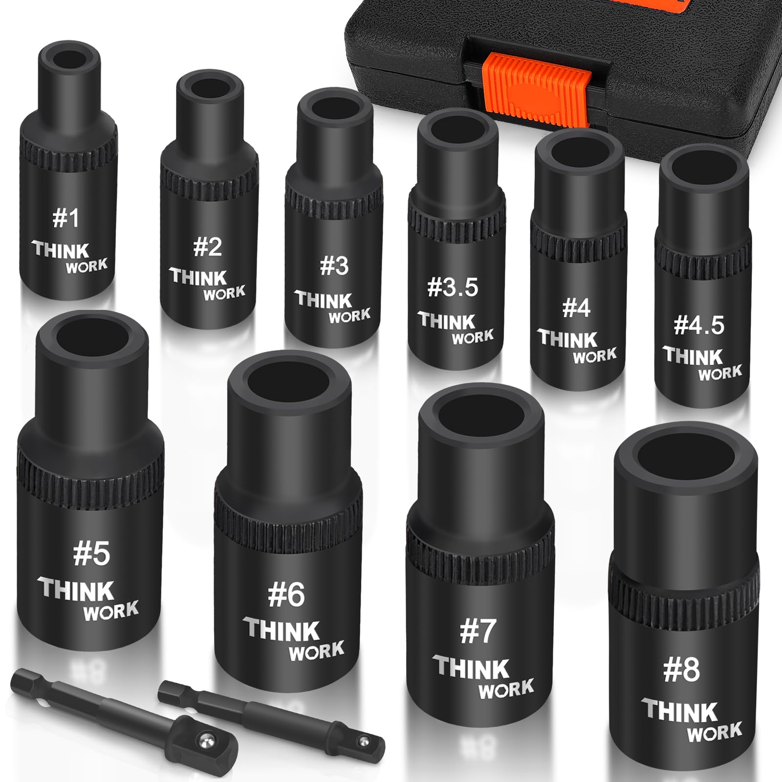THINKWORK tight-space tap socket enables precise threading in cramped spaces.