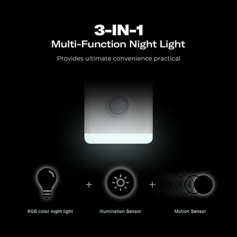 THIRDREALITY RGB color night light adds mood lighting for bedrooms