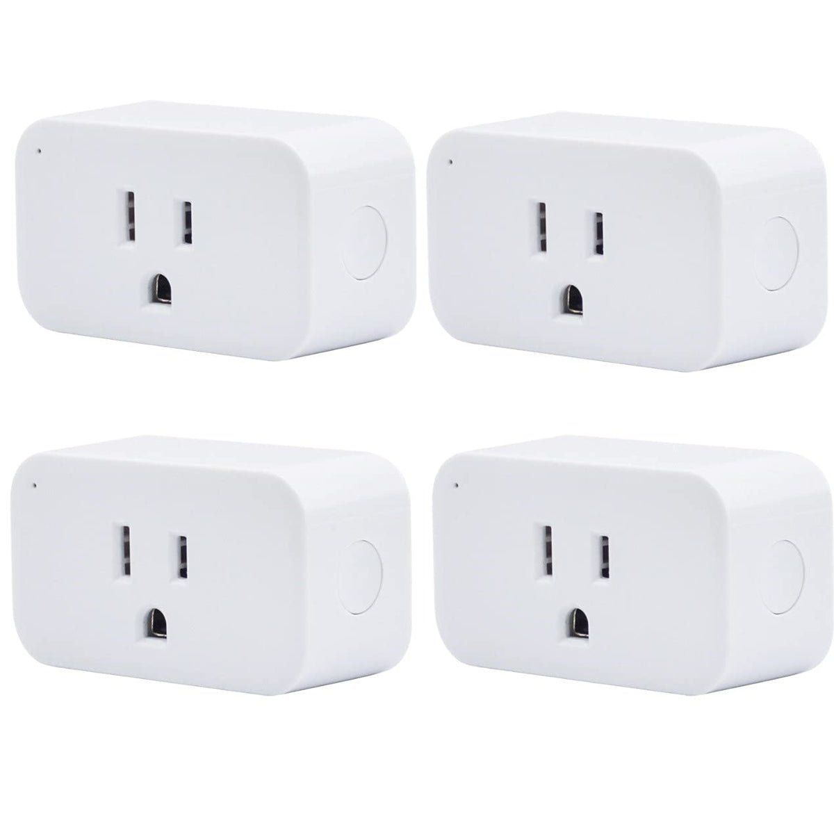 THIRDREALITY Smart Plug 4 Pack setup image showing easy Alexa pairing and control.