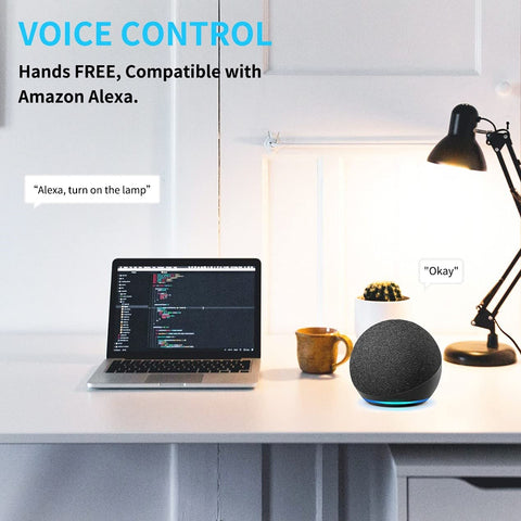 THIRDREALITY Smart Plug with voice control demonstrates hands-free on/off via Alexa.
