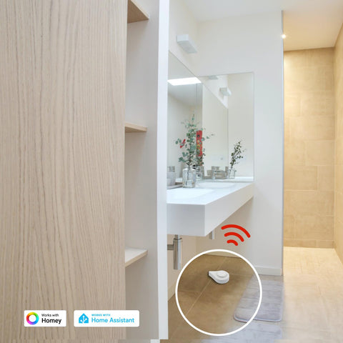 THIRDREALITY water leak sensor 120dB alarm in action for loud alerts