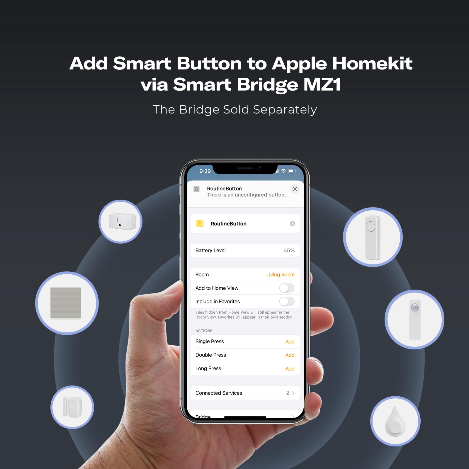 Scene-ready controller for automations and single-tap convenience.