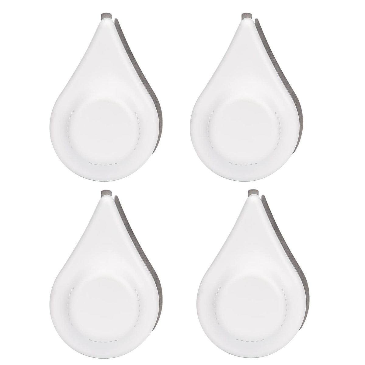 ThirdReality Zigbee Water Leak Sensor 4-pack front view emphasizes compact placement for flexible setup