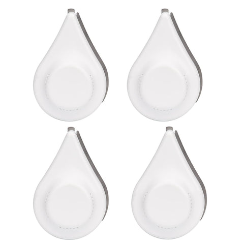 ThirdReality Zigbee Water Leak Sensor 4-pack front view emphasizes compact placement for flexible setup
