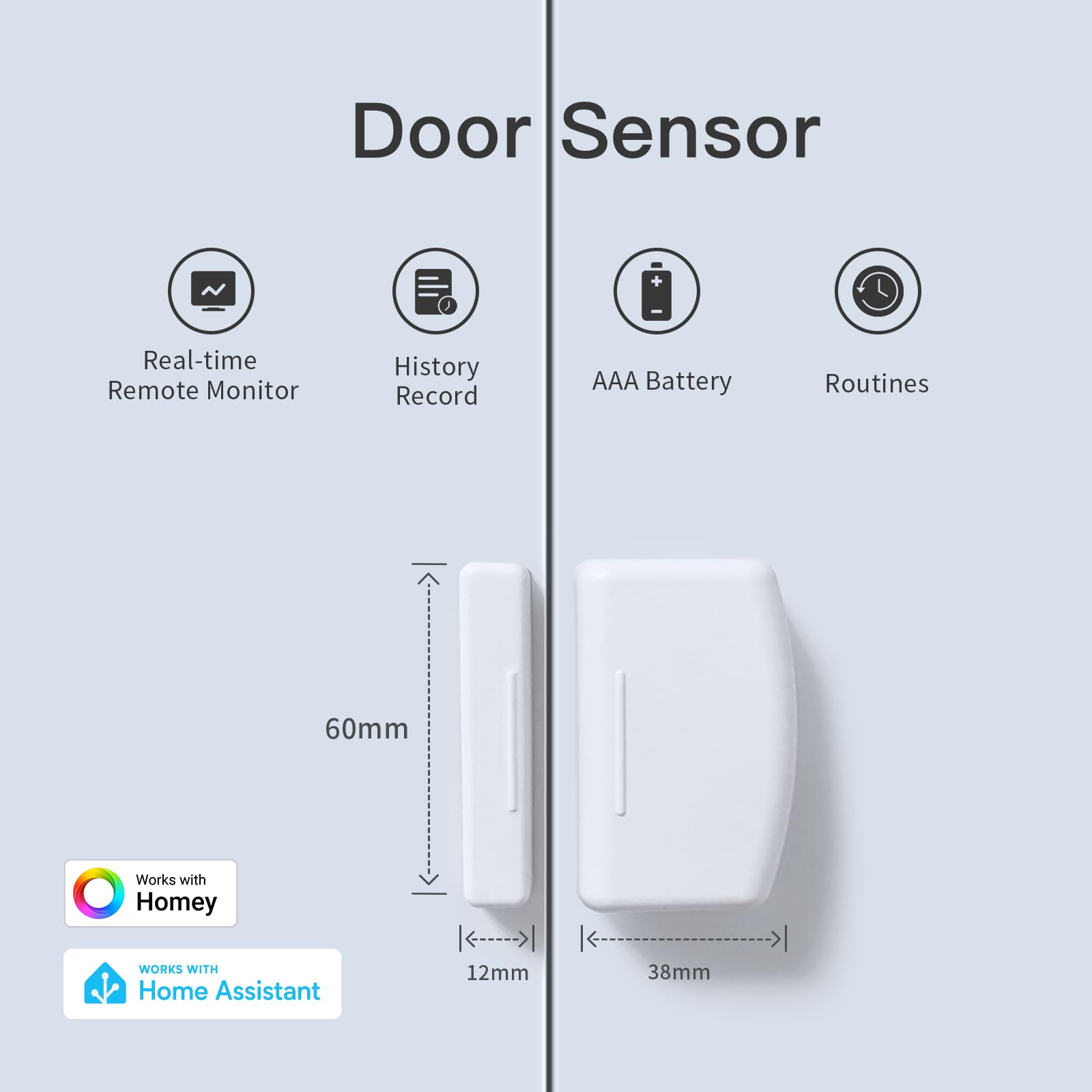 THIRDREALITY Zigbee window sensor mounted on a window for real time status.