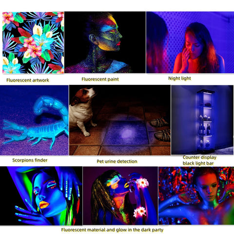 THLIFURE black light bar body paint glow enhances night visuals