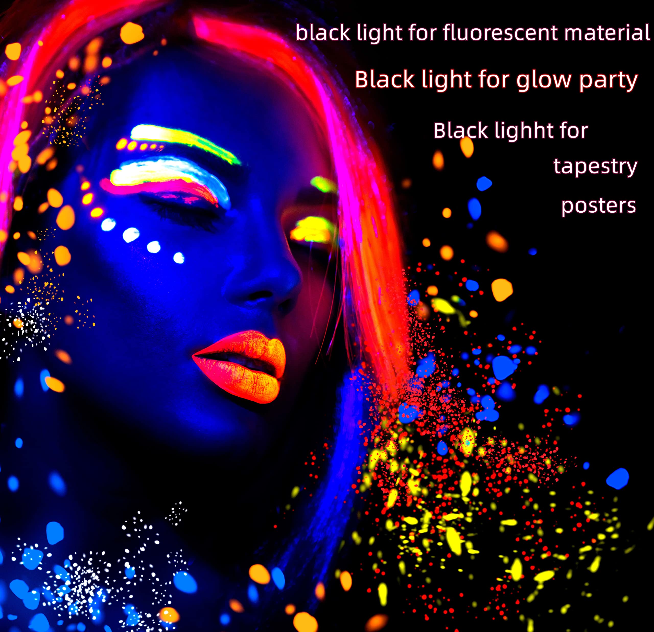 THLIFURE black light bar curio art tapestry illumination highlights fluorescence