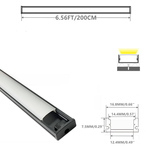 THMOOTHER aluminum track side profile showing heat-dissipating design