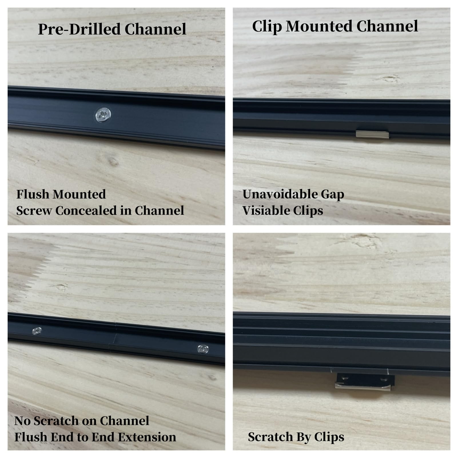 THMOOTHER channel trimmed to desired length for a custom fit.