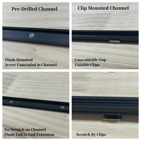 THMOOTHER channel trimmed to desired length for a custom fit.