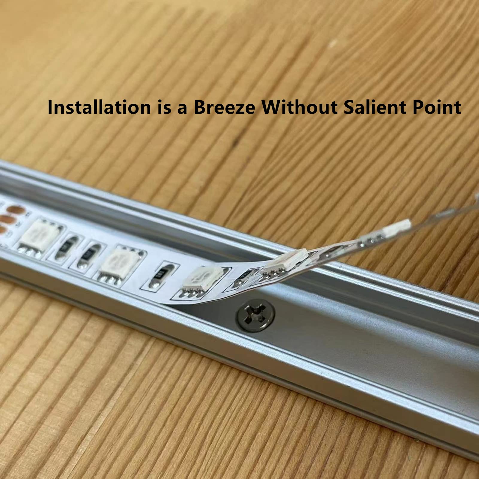 THMOOTHER end cap with hole enables tidy cable routing in installation