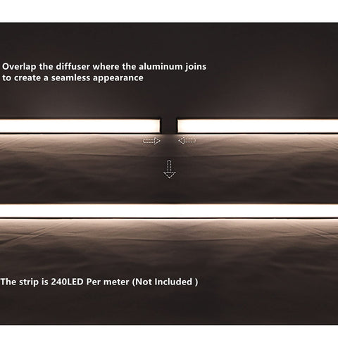 THMOOTHER kitchen cabinet installation example with hidden LED glow