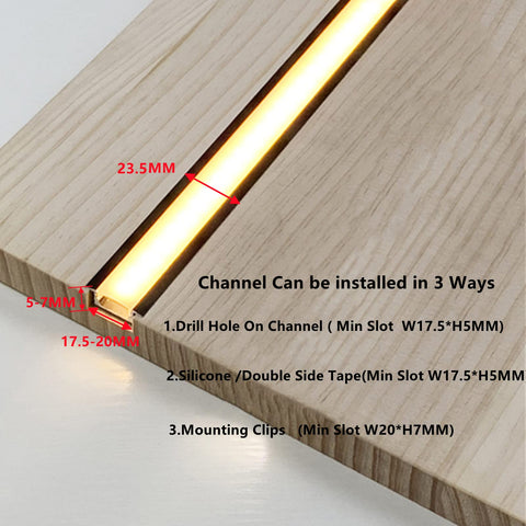 THMOOTHER compatible strip width up to 12.1 mm for standard LED tapes.