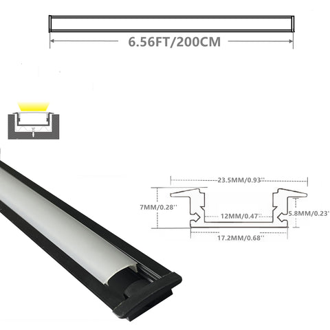 THMOOTHER milky diffuser snapped into channel for dust protection and even light.