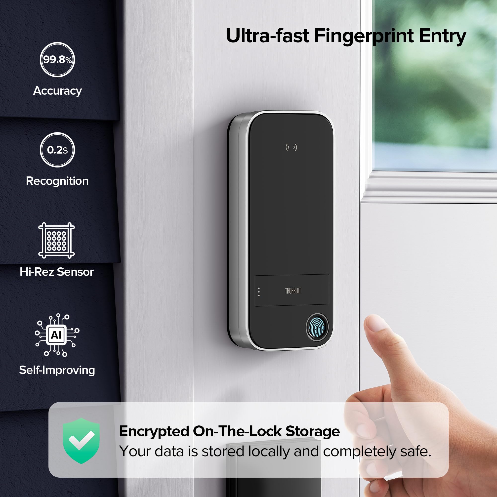 ThorBolt X1 battery life indicator, long-lasting power for low-maintenance use