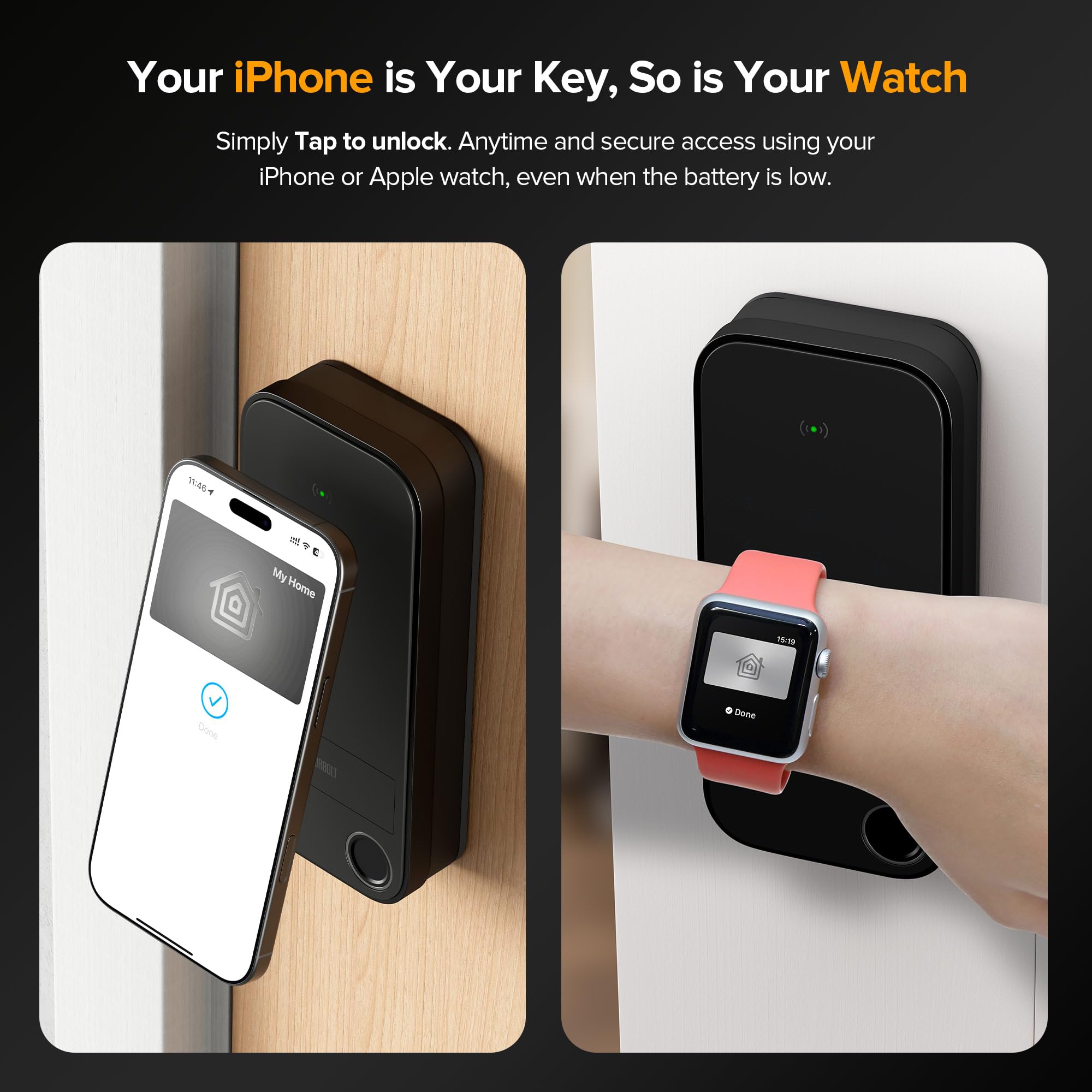 ThorBolt X1 fingerprint entry demonstrates fast, secure access at your door.