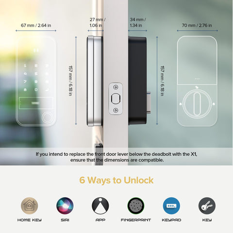 ThorBolt X1 weatherproof IP65, outdoor-ready lock for all weather conditions