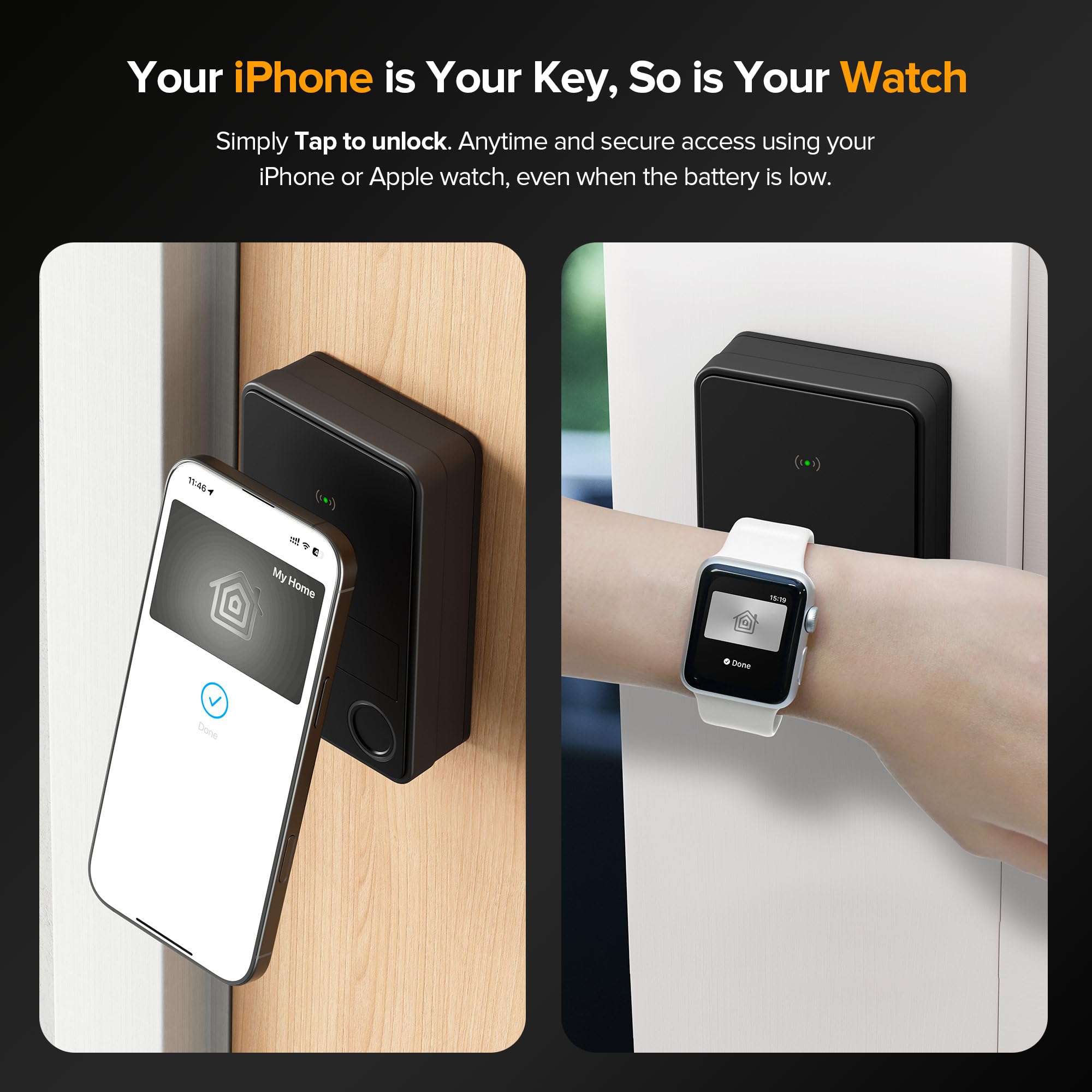 Close-up of X3 fingerprint unlock showing fast biometric access.