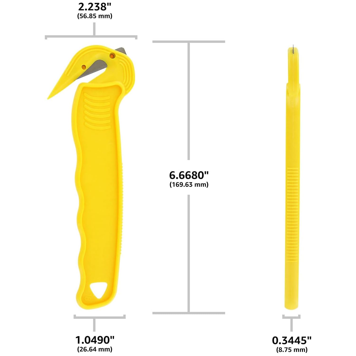 Yellow Thornton's cutter easily stands out on crowded packing stations