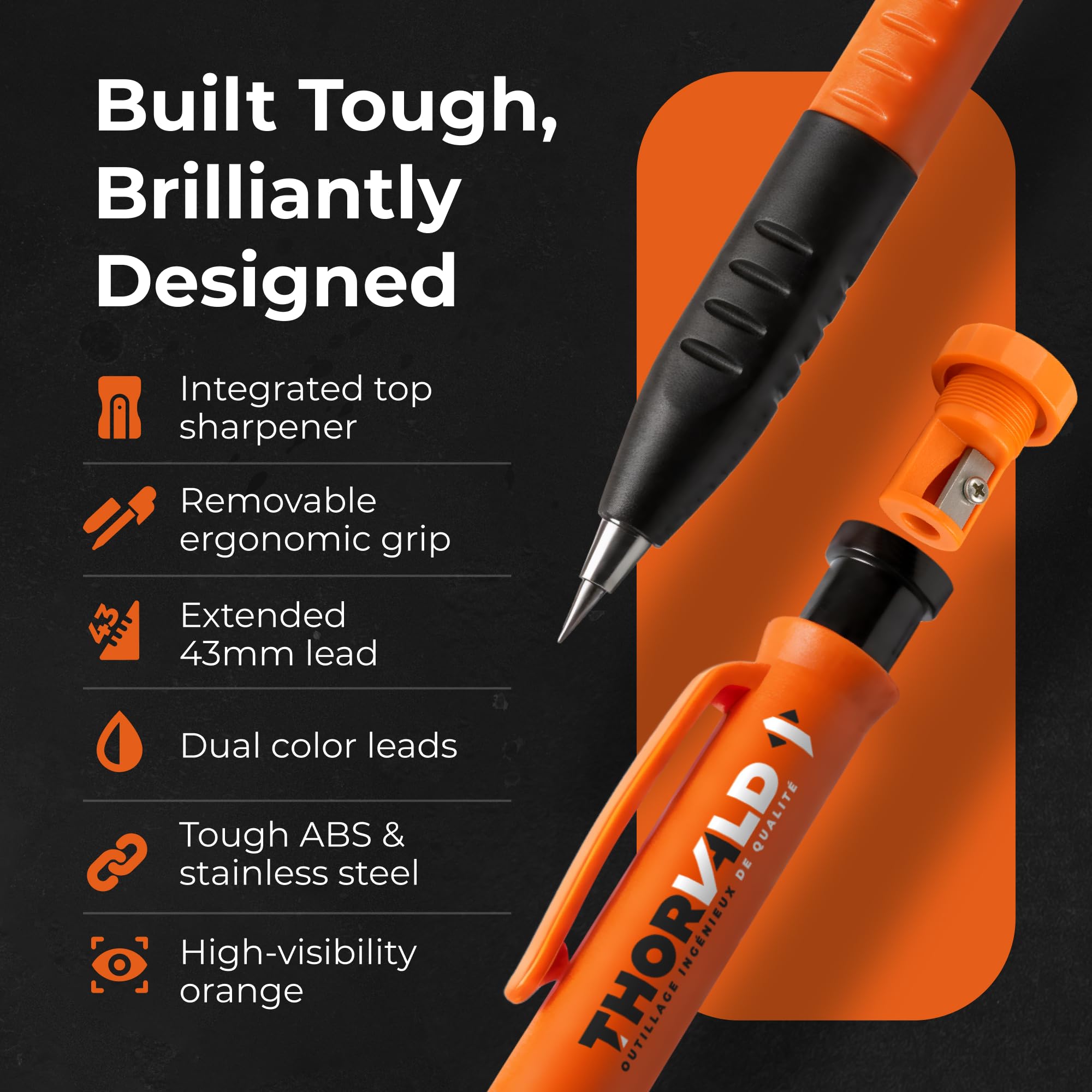 THORVALD finger grip ergonomics aid comfortable marking during long builds