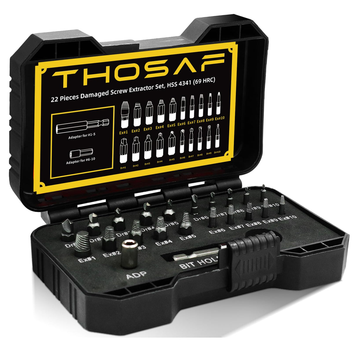 THOSAF damaged screw extractor kit main tool for quick repairs.