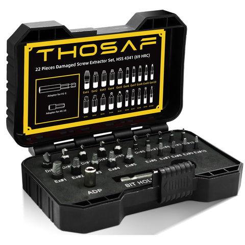 THOSAF damaged screw extractor kit main tool for quick repairs.