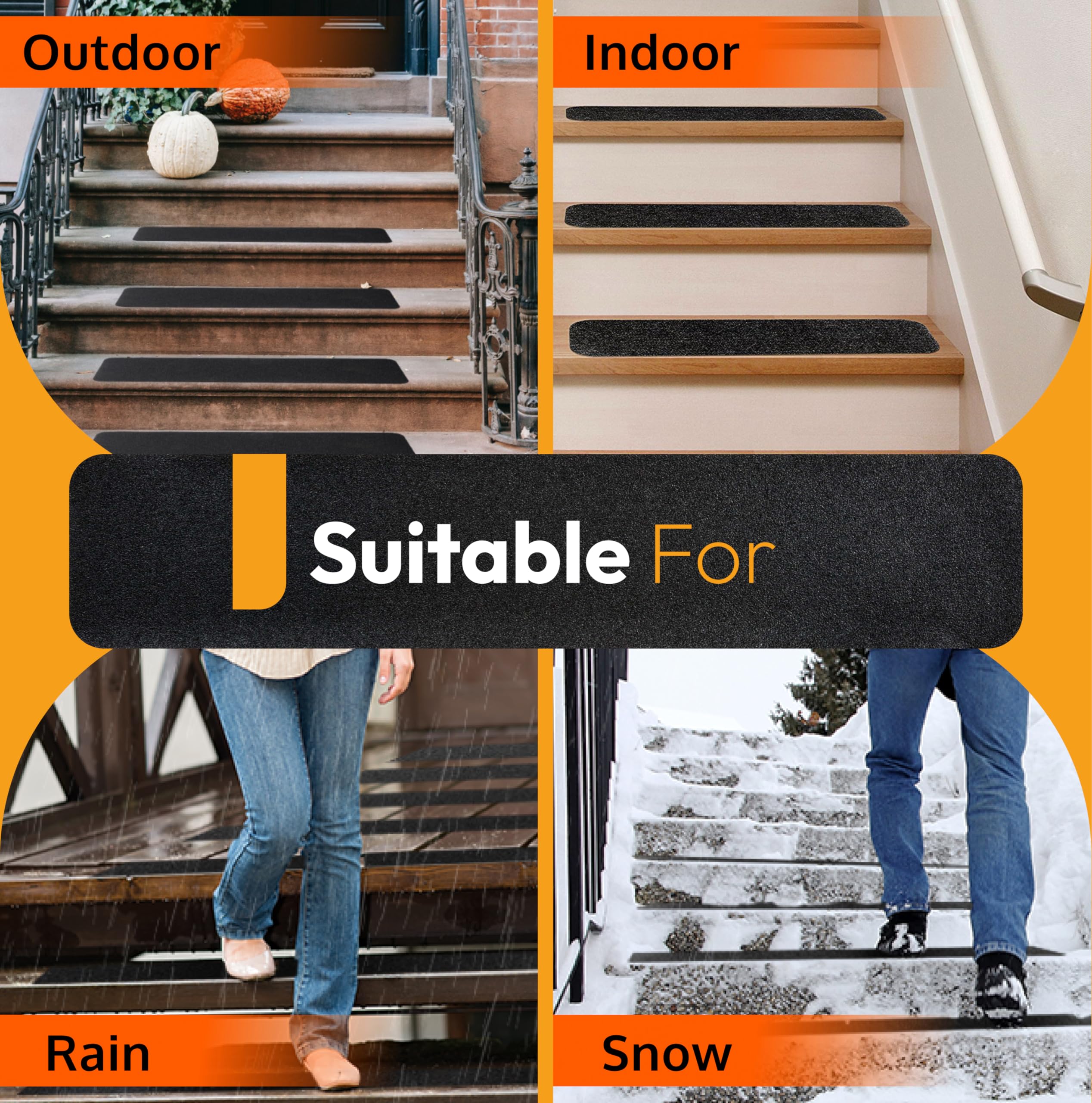 ThreadNanny premium materials ensure longer life compared to sand-based treads.