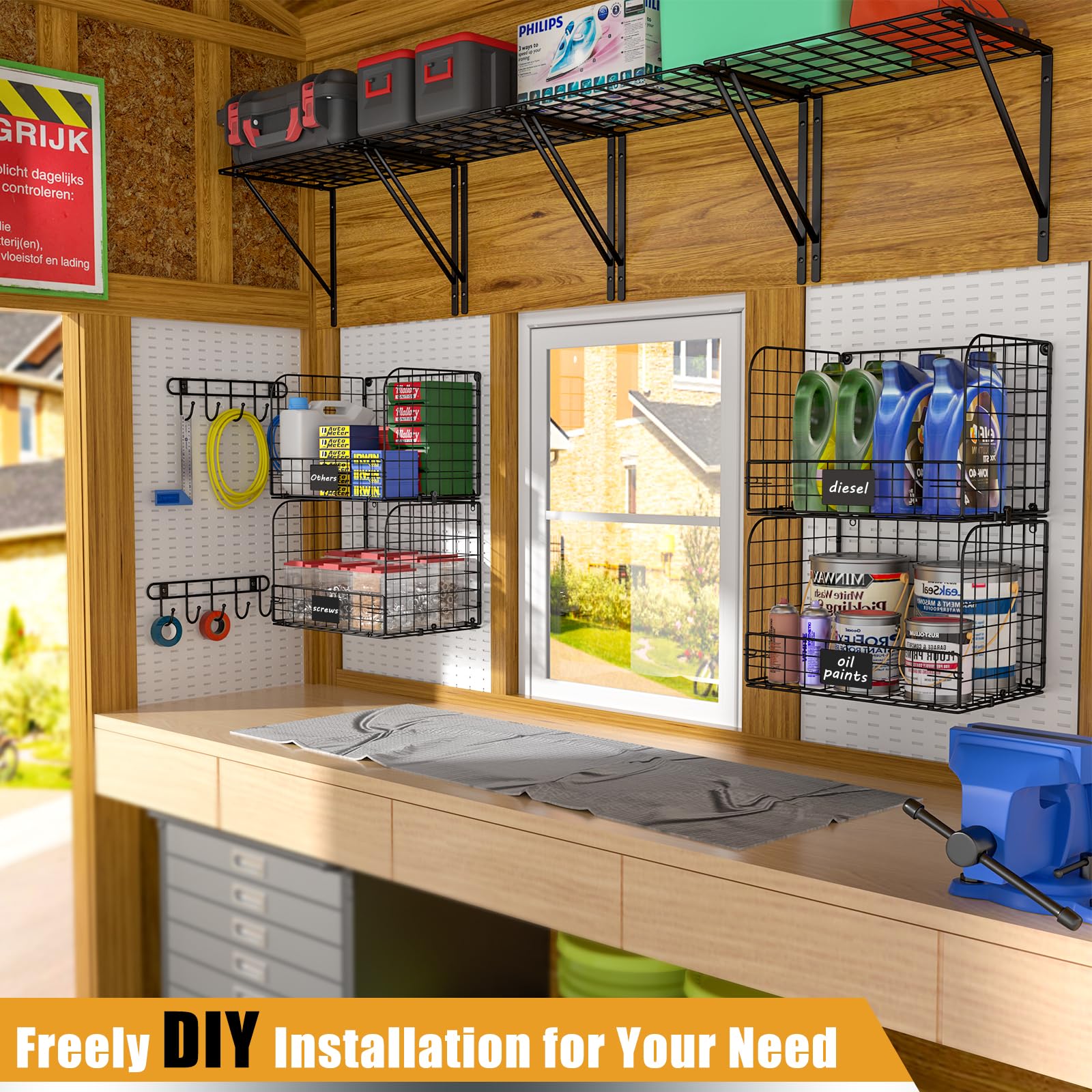 ThreeHio easy-to-assemble garage shelving speeds up setup