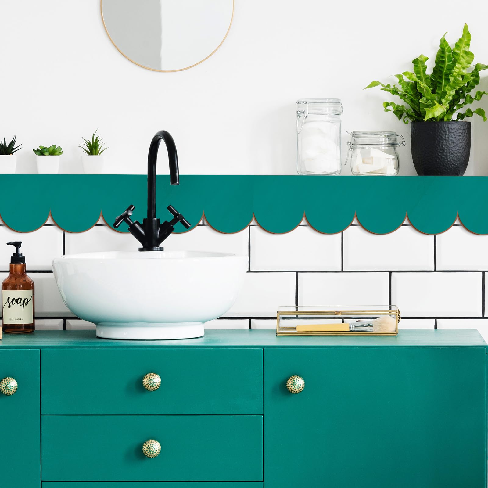Threehoney versatile trim for cabinets, walls, bathrooms, kitchens and DIY projects.