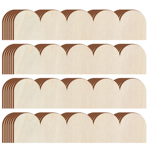 Threehoney unfinished scalloped trim 15.75-inch for easy wall and cabinet accents.