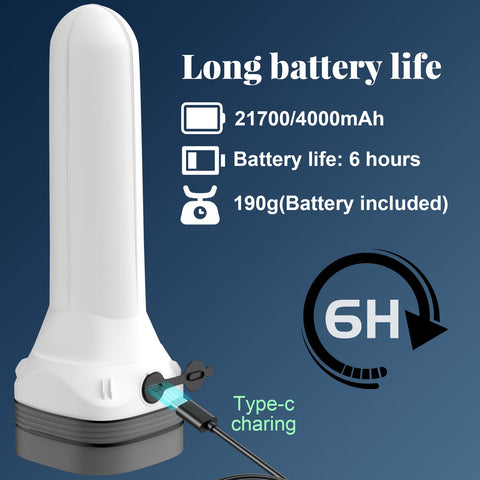 Three-in-one flashlight long run-time for trips and camping.