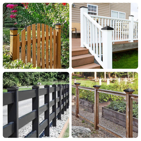 Threekia 4x4 post cap complements fence and deck style
