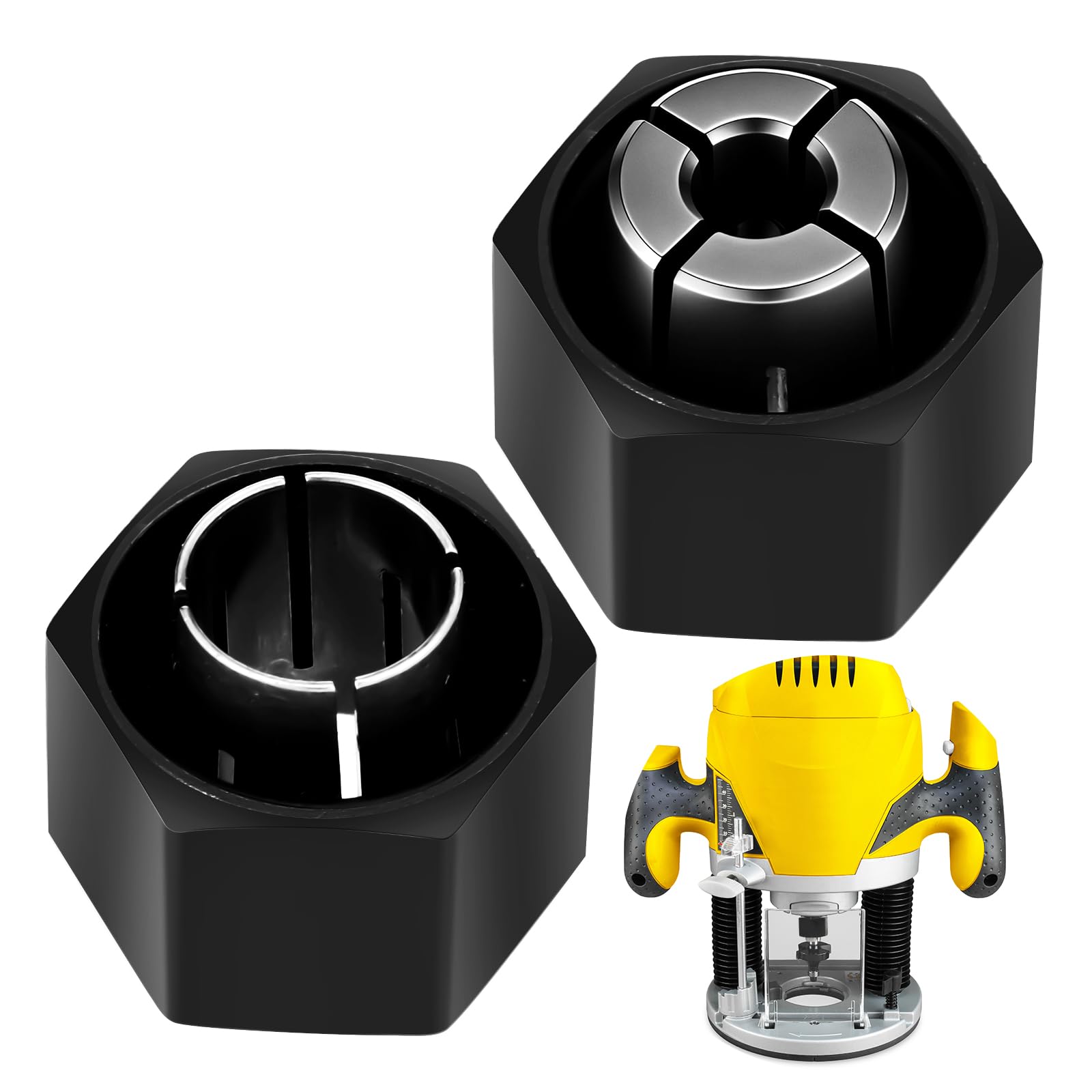 Threlaco router collet 1-4 inch securely grips bits for precise routing
