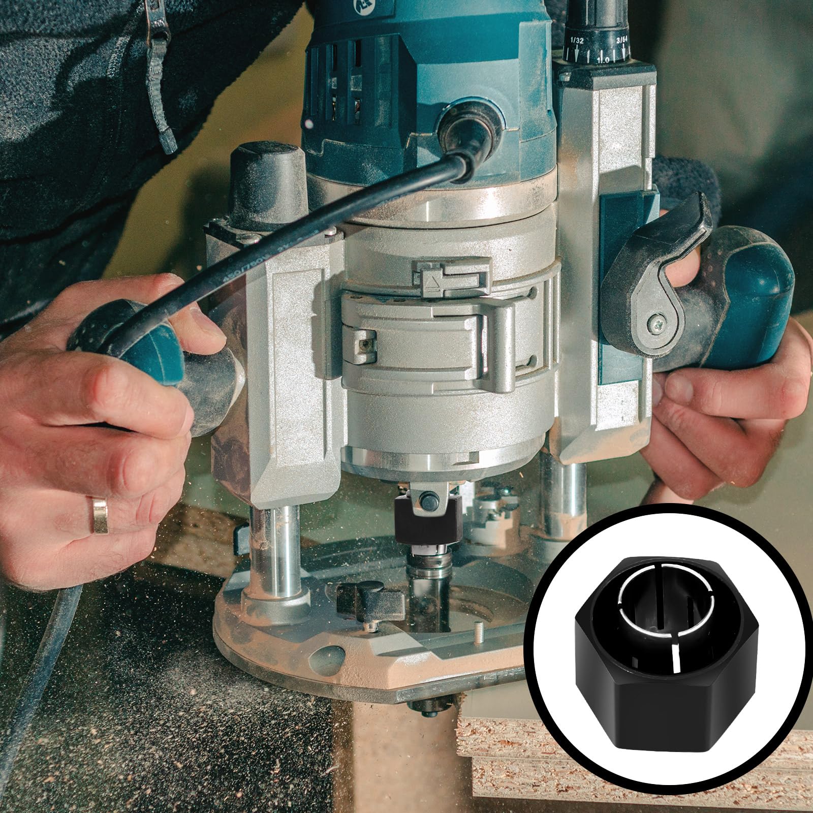 Threlaco router collet arrives with protective oil coating to prevent corrosion