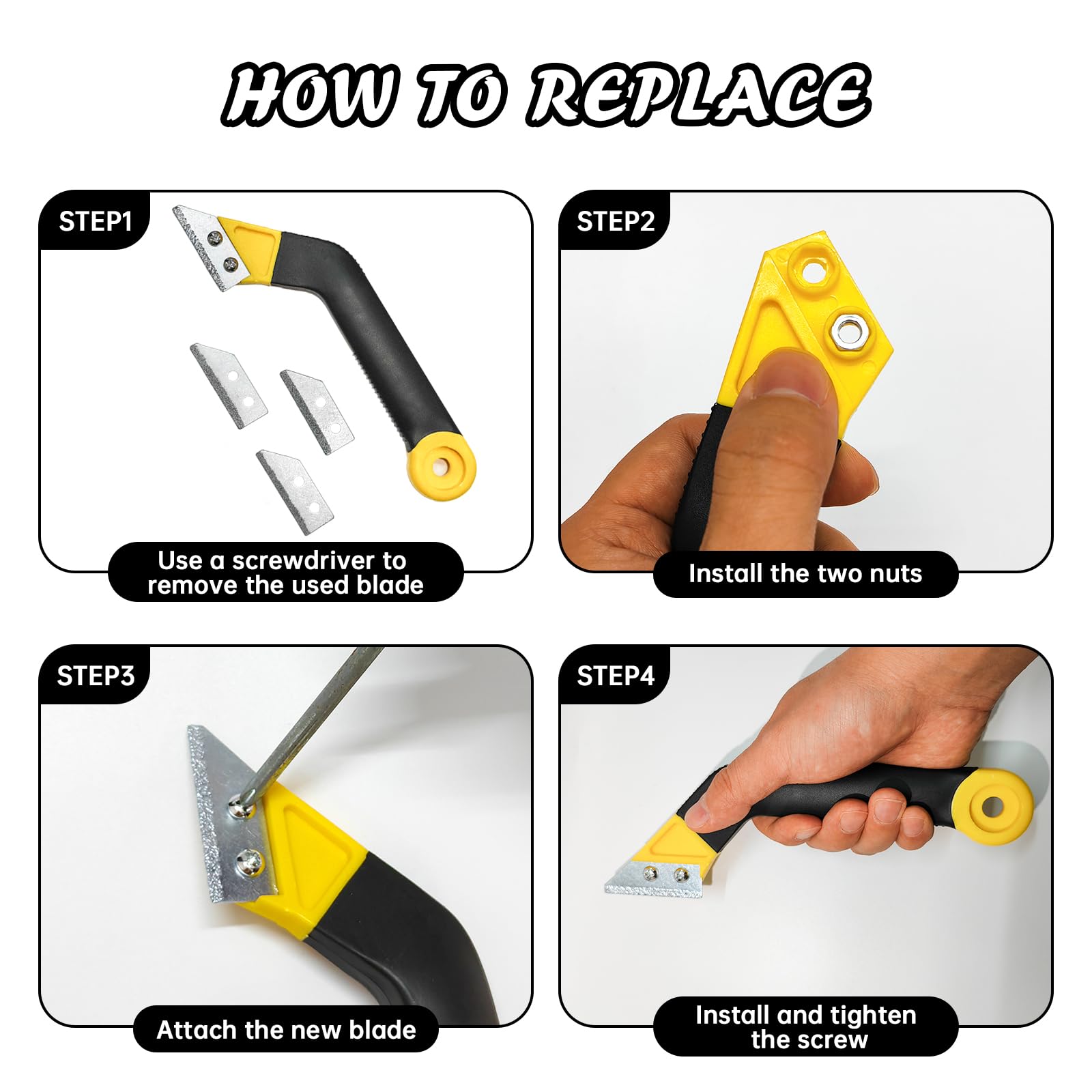 Thrseely replacement blades extend tool life for ongoing tile and masonry projects.