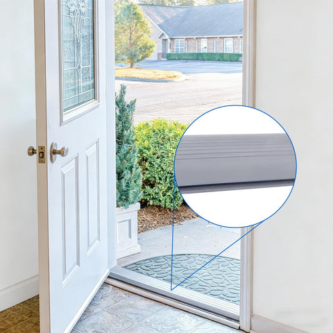 Thrseely durable vinyl threshold insert resists cracking in cold weather