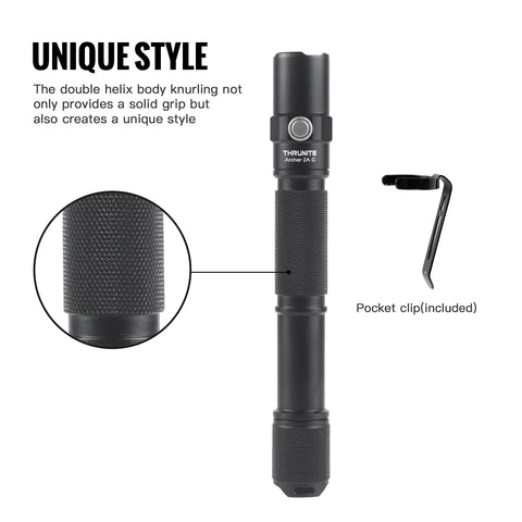 ThruNite Archer 2A C supports AA batteries as a versatile option.
