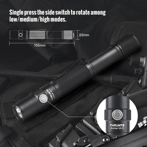 ThruNite Archer 2A C offers five modes for flexible lighting.