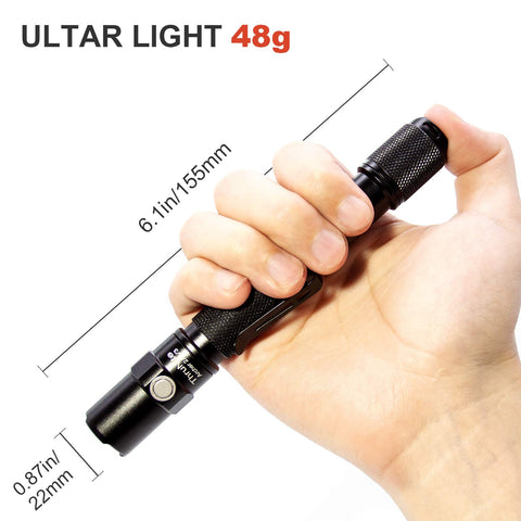 ThruNite Archer 2A V3 dual-switch layout enables quick mode changes.